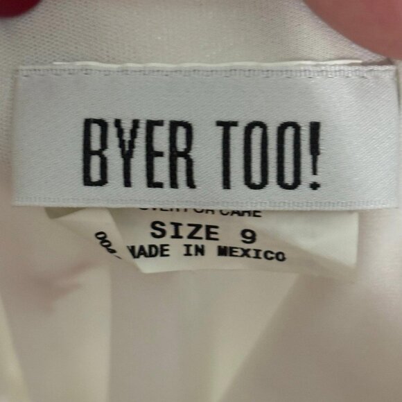 Vtg 90s y2k cream pink floral asymmetrical sleeveless dress jr 9 - Picture 7 of 7